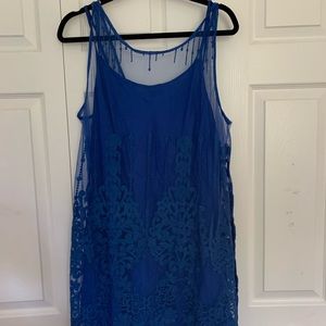 blue fp dress nwt